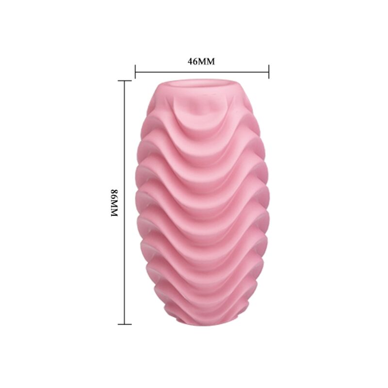 Bodies & Masturbators-Egg Masturbator Doppelfront Rosa-TPR · Sextoys (Bild 2)