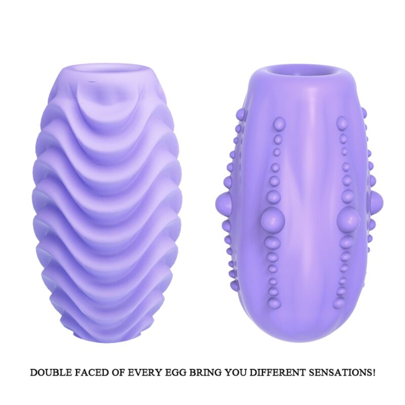 Bodies & Masturbators-Egg Masturbator Flieder Zweiface-TPR · Sextoys (Bild 3)