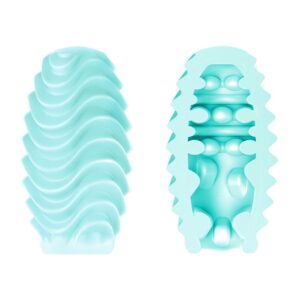 Bodies & Masturbators-Masturbator-Eier Doppel Türkis-Waterproof · Sextoys (Bild 3)