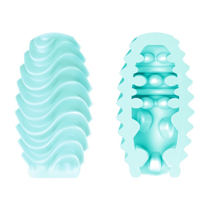 Bodies & Masturbators-Masturbator-Eier Doppel Türkis-Waterproof · Sextoys (Bild 3)