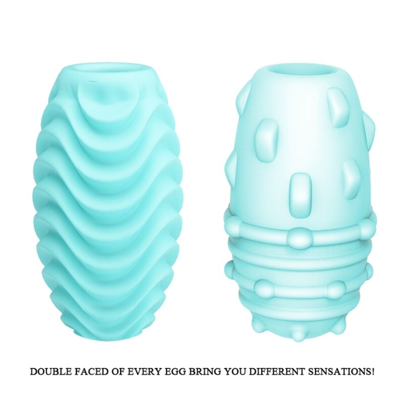 Bodies & Masturbators-Masturbator-Eier Doppel Türkis-Waterproof · Sextoys (Bild 4)