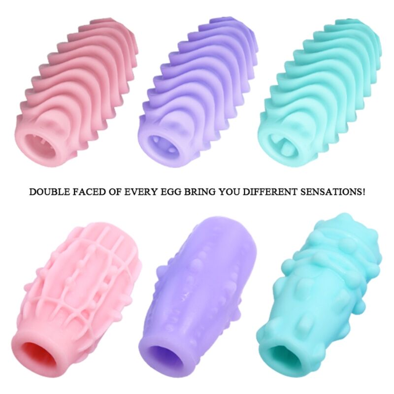 Bodies & Masturbators-Masturbator Reversibles Ei, 15 TPR-Einheiten · Sextoys (Bild 3)