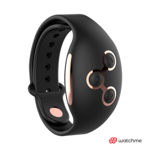 Watchme-Uhr Wireless Technology Jet Schwarz und Kupfer-Silikon, 7