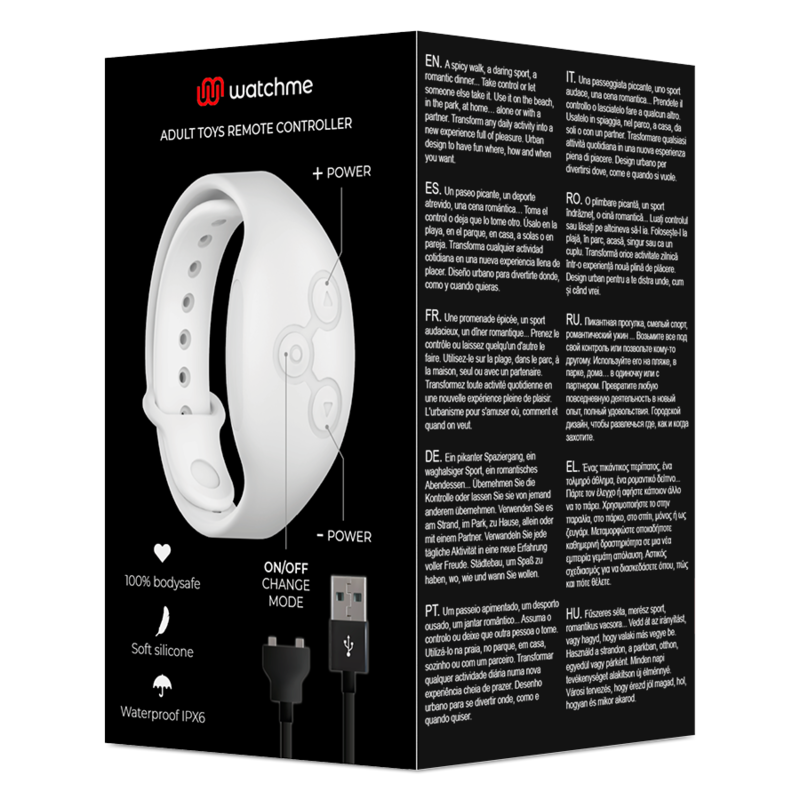 Watchme-Uhr Wireless Jet Schwarz und Kupfer-Silikon, 7 · Vibratoren (Bild 7)