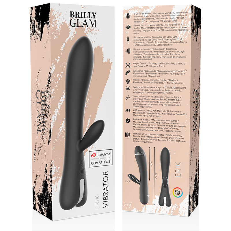 Brilly Glam-Erik Vibrator + Watchme Remote Control-Silikon, 10 · Vibratoren (Bild 5)