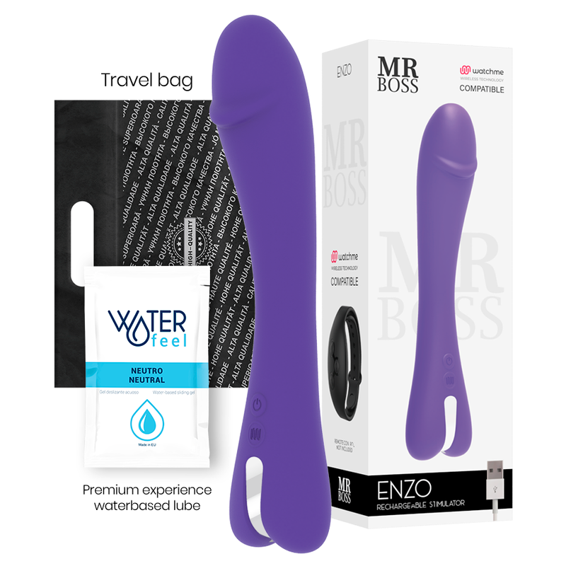 Mr. Boss-Enzo Vibrator + Watchme Drahtlos-Silikon-Fernbedienung · Vibratoren (Bild 2)