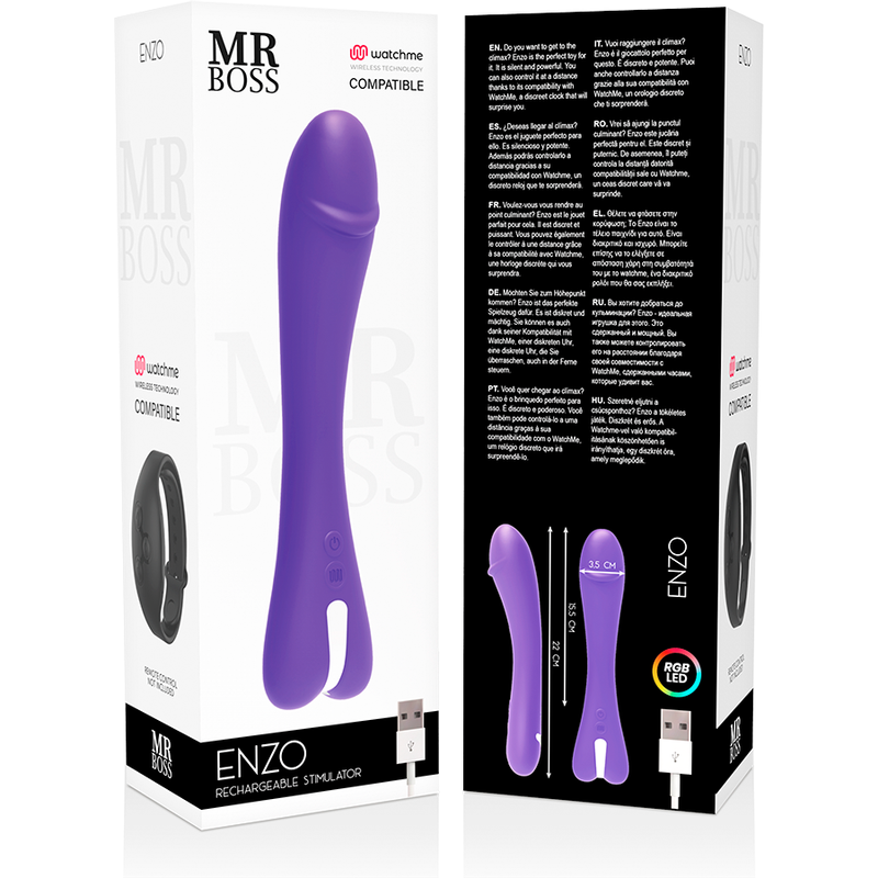 Mr. Boss-Enzo Vibrator + Watchme Drahtlos-Silikon-Fernbedienung · Vibratoren (Bild 10)