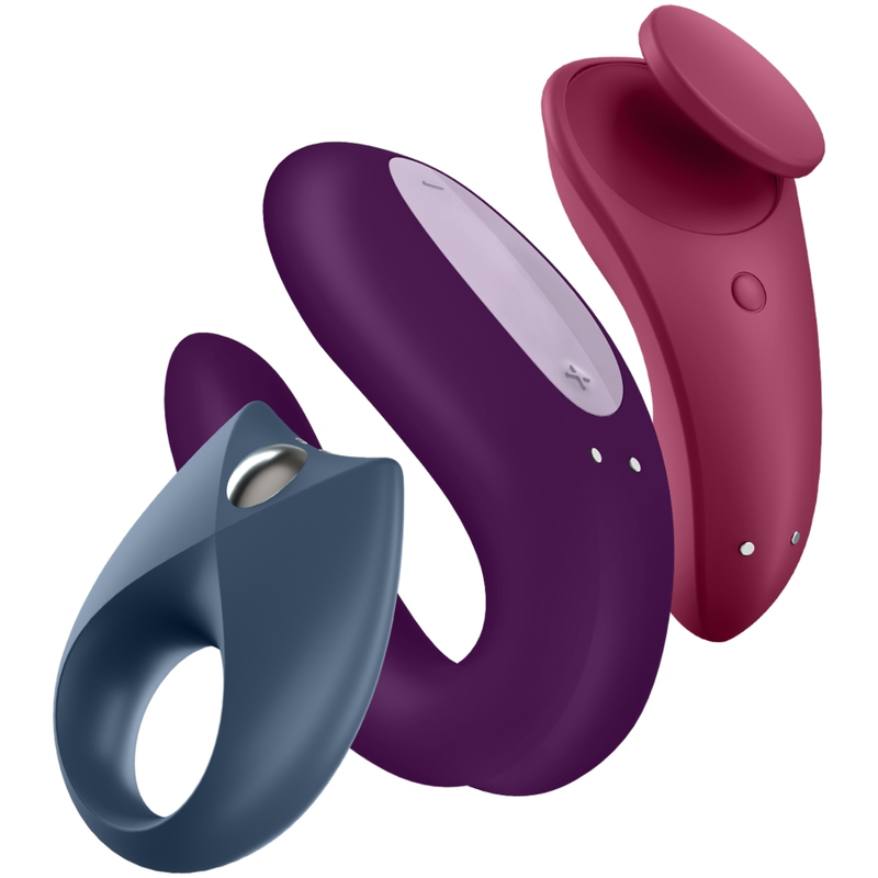Satisfyer Vibrator-Partner Box 3-Silikon, Wiederaufladbar, App, USB · Vibratoren