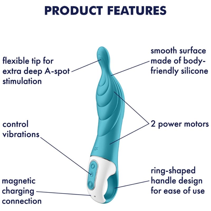 Satisfyer Vibrator-Amazing 2 A-Spot Vibromassage Türkis-Silikon · Vibratoren (Bild 4)