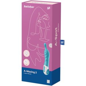 Satisfyer Vibrator-Amazing 2 A-Spot Vibromassage Türkis-Silikon · Vibratoren (Bild 3)