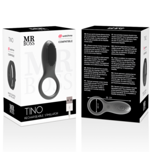 Mr. Boss-Tino Ring stimulierend + Fernbedienung Watchme-Silikon, 10 · Vibratoren (Bild 2)
