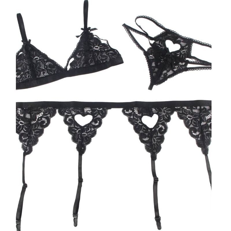 Subblime-Set 3 Teile BH + Strumpfband + Tanga · Spicy Dessous & Bodystockings (Bild 8)