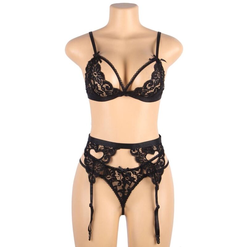 Subblime-Set 3 Teile BH + Strumpfband + Tanga · Spicy Dessous & Bodystockings (Bild 10)