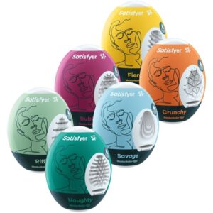 Satisfyer Eggs-Set 6 Masturbatorische Eier Eggcited Hydro-active-TPE · Spielzeug-Sets
