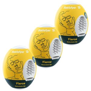 Satisfyer Eggs-Set von 3 Masturbatoren Egg Fierce-TPE · Spielzeug-Sets