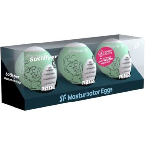 Satisfyer Eggs-3 Masturbierte Eier Riffle-TPE · Spielzeug-Sets (Bild 2)