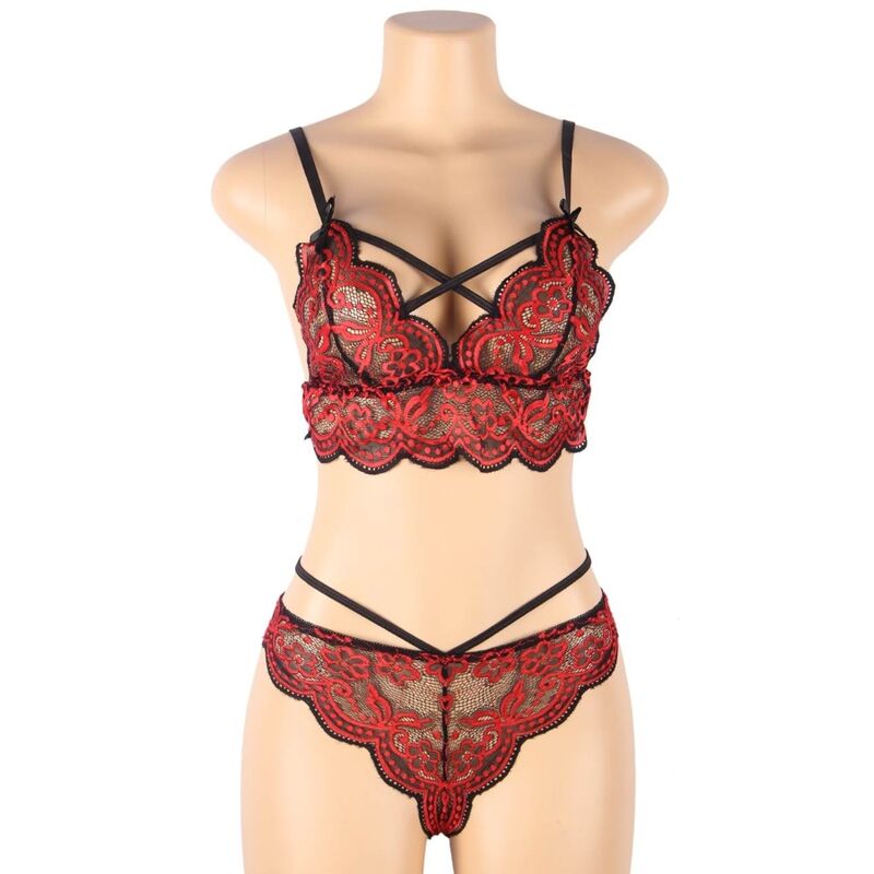 Subblime-Set von zwei Stücke Spitze und Tanga · Sexy Damen-Dessous (Bild 8)