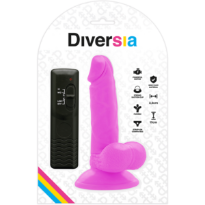 Diversia-Dildo Vibrator Flexible Lila 17 cm -o- 3.3 cm-TPE · Vibratoren (Bild 3)