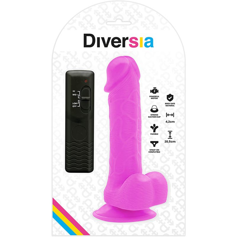 Diversia-Dildo Vibrator Flexibel 20.5 cm oder 4.2 cm-TPE · Vibratoren (Bild 5)