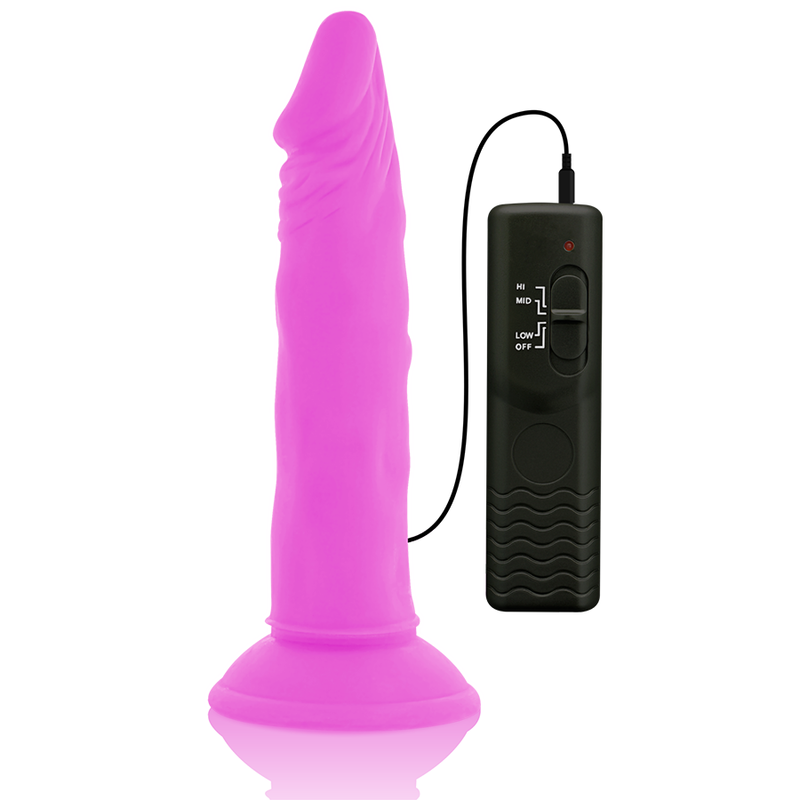 Diversia-Dildo Vibrator Flexible Lila 23 cm -o- 4.3 cm-TPE · Vibratoren (Bild 2)