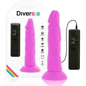 Diversia-Dildo Vibrator Flexible Lila 23 cm -o- 4.3 cm-TPE · Vibratoren (Bild 7)