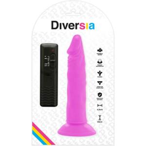 Diversia-Dildo Vibrator Flexible Lila 23 cm -o- 4.3 cm-TPE · Vibratoren (Bild 6)