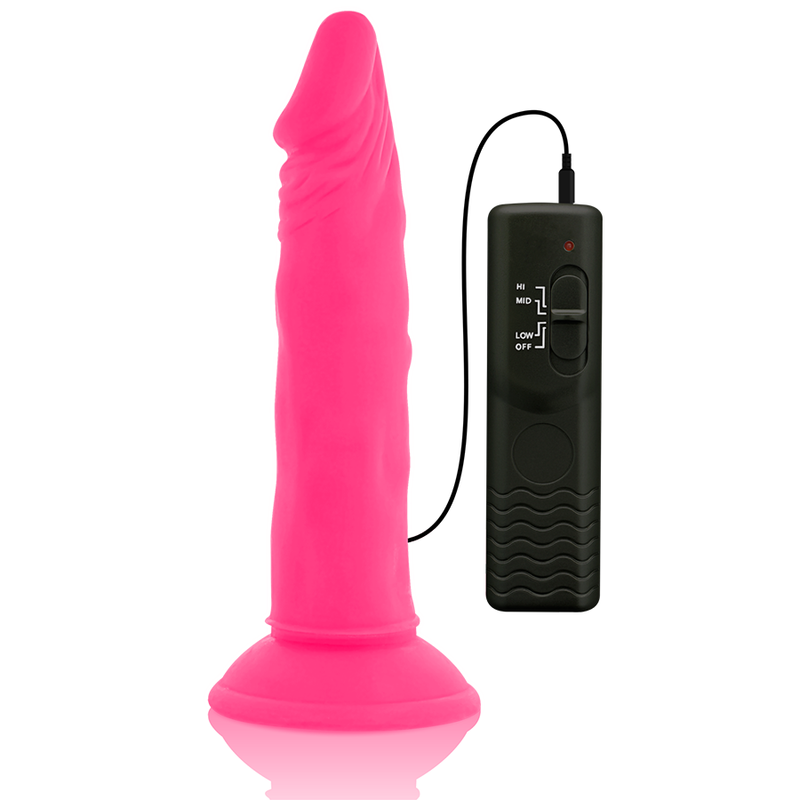 Diversia-Dildo Vibrator Flexible Rosa 23 cm -o- 4.3 cm-TPE · Vibratoren (Bild 4)