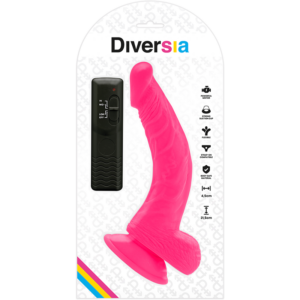 Diversia-Dildo Flexible Vibration Rosa 21.5 cm – 4.5 cm-TPE · Vibratoren (Bild 7)