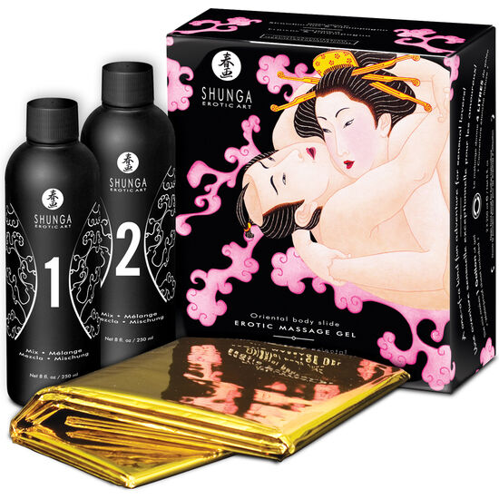 Shunga Kits-Erotisches Massagegel Body-to-body orientalisch Erdbeeren · Süßigkeiten & Geschenke