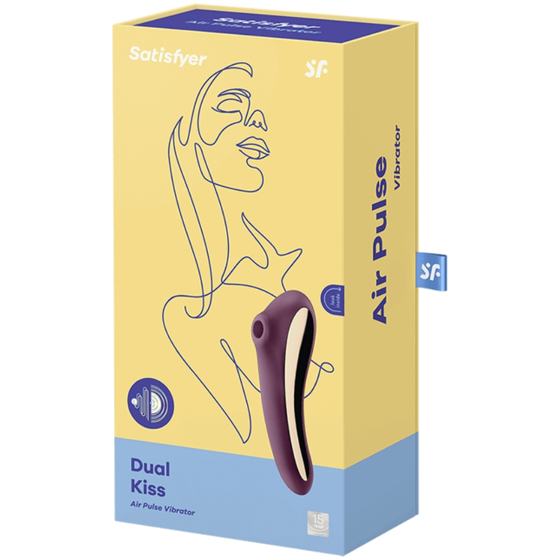Satisfyer Air Pulse-Dual Kiss Air Pulse Wein Vibrator · Vibratoren (Bild 2)