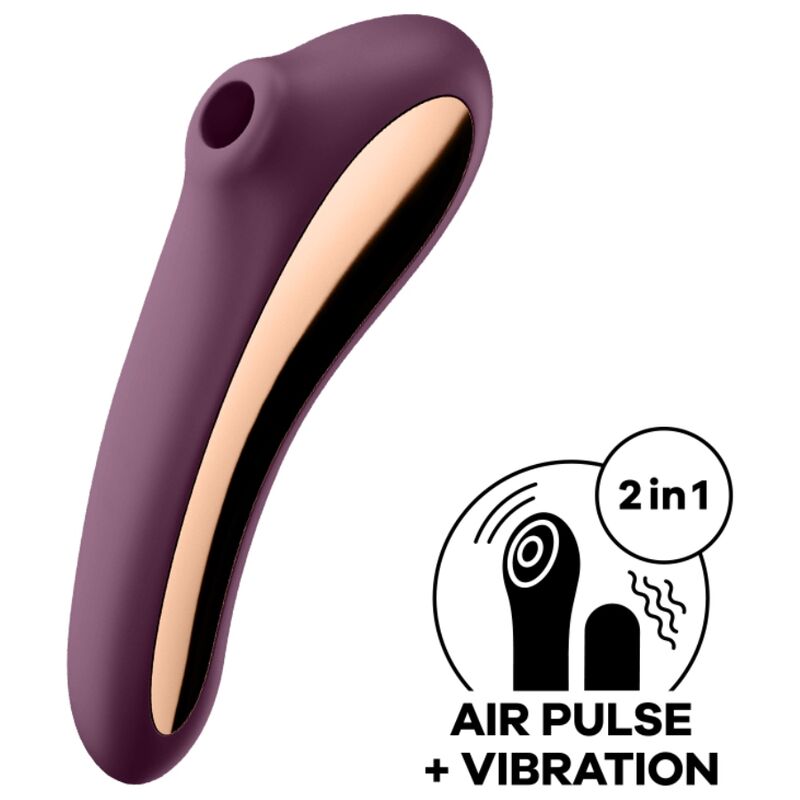 Satisfyer Air Pulse-Dual Kiss Air Pulse Wein Vibrator · Vibratoren (Bild 4)