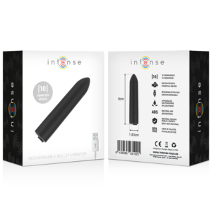 Intense Fun Toys-Bullet Vibrator Wiederaufladbar, 10 Modi-10 Geschwindigkeiten · Vibratoren (Bild 3)