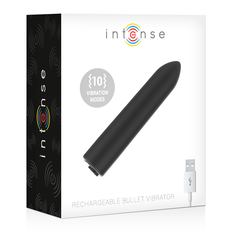 Intense Fun Toys-Bullet Vibrator Wiederaufladbar, 10 Modi-10 Geschwindigkeiten · Vibratoren (Bild 4)