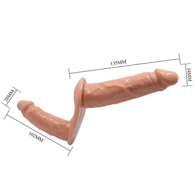 Baile Harness Collection-Dildo Doppelte Ultra Leidenschaft mit Harness-TPR · Strap-on & Harness (Bild 2)