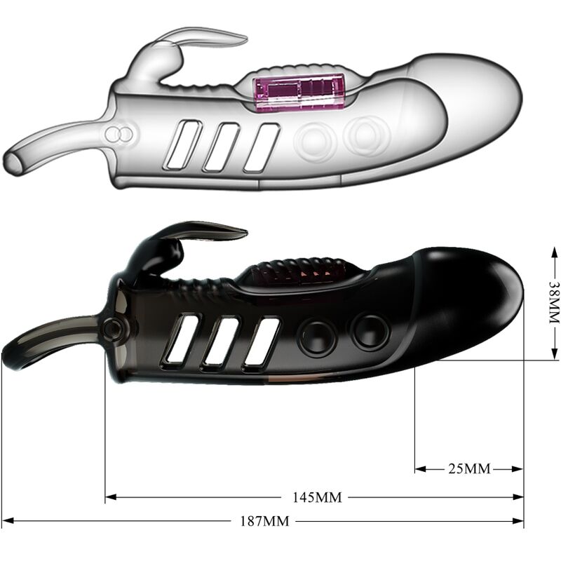 For Him-Sloane Rabbit Penishülle mit Vibrationen-TPR · Vibratoren (Bild 10)
