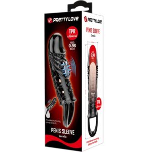 For Him-Cecilia Penishülle Schwarz-TPR · Sextoys (Bild 4)