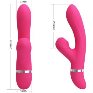 High Tech-Willow Rabbit Vibrator mit Silikon-Aspiration, 7 Geschwindigkeiten · Vibratoren (Bild 3)