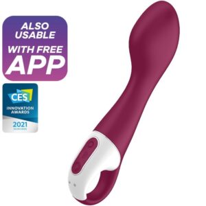 Satisfyer Vibrator-Hot Spot G-Punkt-Vibrator mit Wärmefunktion-Silikon