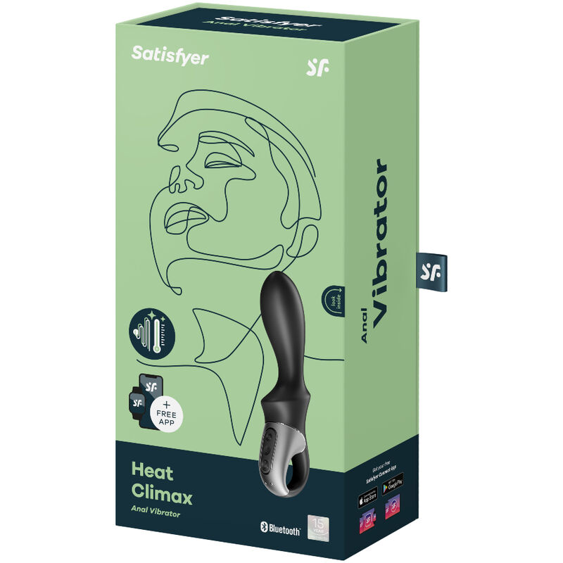 Satisfyer Connect-Wärme Climax Vibrator Anal App Black-Silikon · Vibratoren (Bild 3)