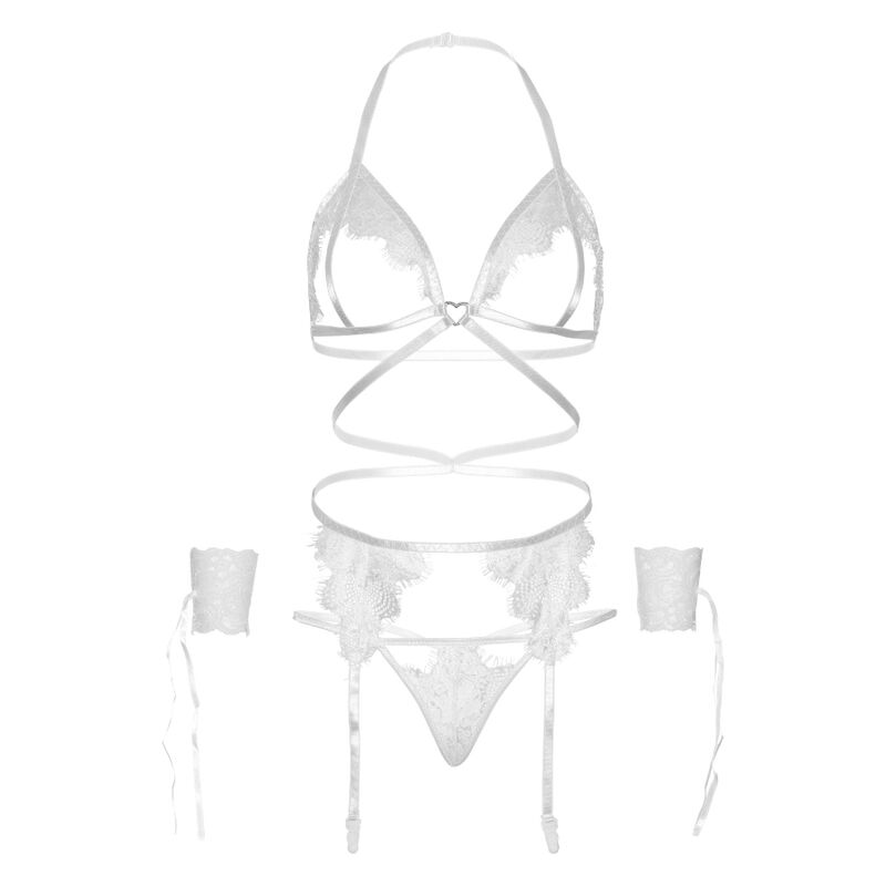 Leg Avenue-Set 4 Stk. BH, Girettiera, Tanga und Polsini · Spicy Dessous & Bodystockings (Bild 5)