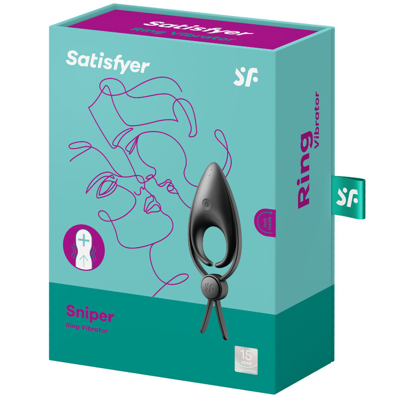 Satisfyer-Sniper Ring Vibrator, Silikon, 12 Geschwindigkeiten · Sextoys (Bild 2)
