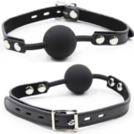 Ohmama Fetish-Ball Gag aus Silikon mit Lederimitation · Sextoys