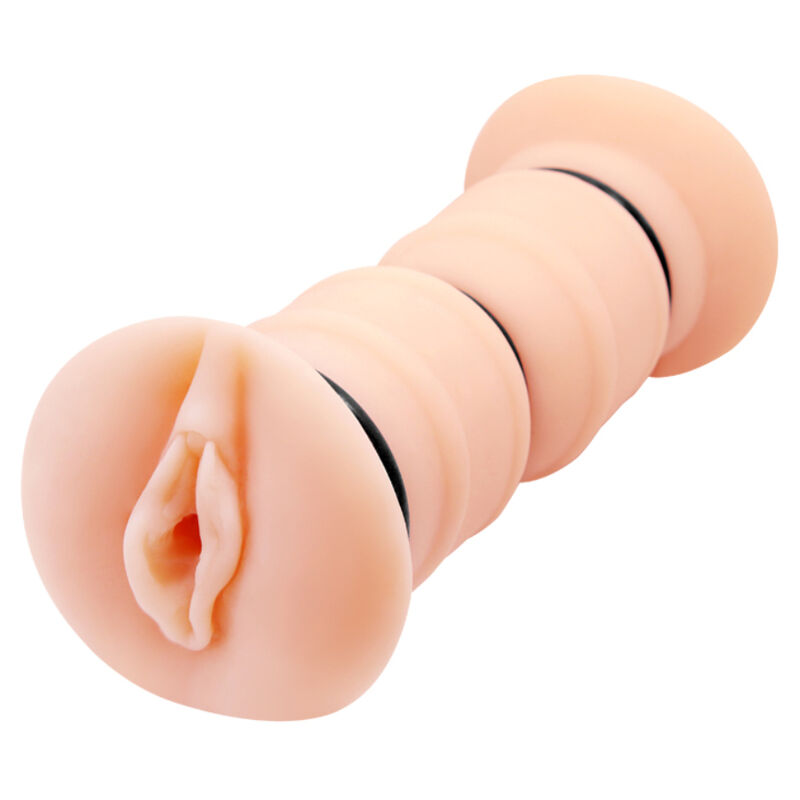 Crazy Bull-Emma Realistischer Masturbator mit doppelter Vagina-Silikon