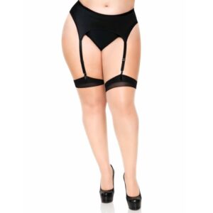 Leg Avenue Hosiery-Mehr Lycra-Gärtner Halbtransparent Bicolore · Sexy Damen-Dessous