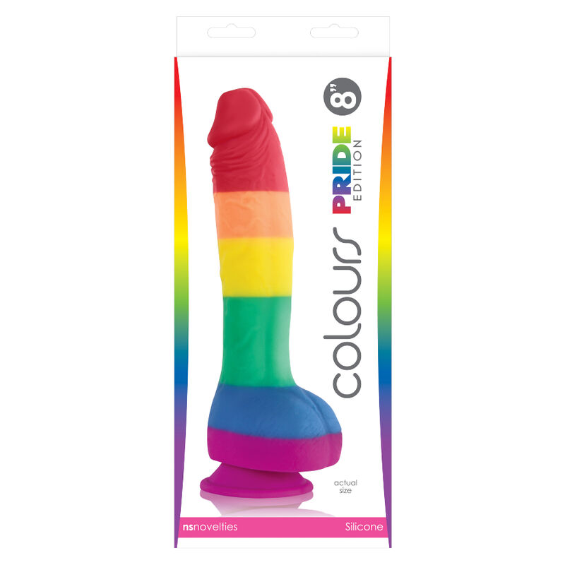 Pride-Dildo Flagge Lgbt 19 cm-Silikon, Saugnapf · Strap-on & Harness (Bild 3)