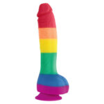 Pride-Dildo Flagge Lgbt 19 cm-Silikon, Saugnapf · Strap-on & Harness