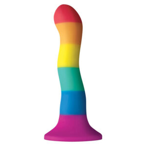 Pride-Lgbt Flag Dildo Wave 17 cm-Silikon, Saugnapf · Strap-on & Harness