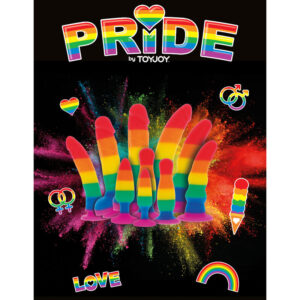 Pride-Lgbt Flag Dildo Wave 17 cm-Silikon, Saugnapf · Strap-on & Harness (Bild 3)