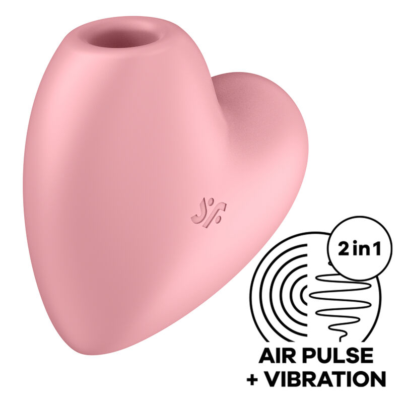 SATISFYER - CUTIE HEART ESTIMULADOR Y VIBRADOR AZUL Satisfyer-Cutie Heart Air Pulse Stimulator & Vibrator · Vibratoren