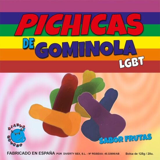 Pride-Penisförmige Gelate mit LGBT-Fruchtaroma · Süßigkeiten & Geschenke